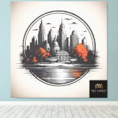 Uitgerekte Canvasprint 1 Canvas Afdruk (Insitu (Houten vloer))