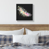 Uitgerekte canvasprint - Abstract Canvas Afdruk (Insitu (Slaapkamer))