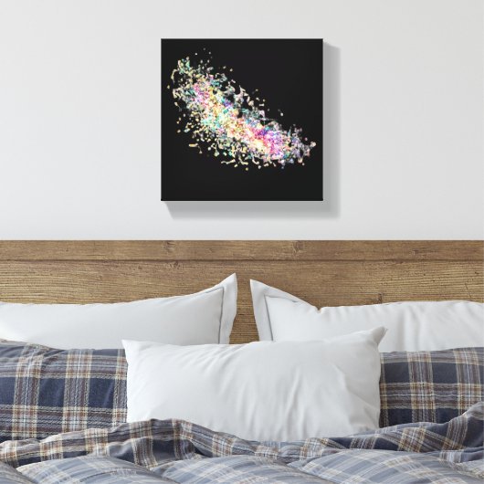 Uitgerekte canvasprint - Abstract Canvas Afdruk (Insitu (Slaapkamer))