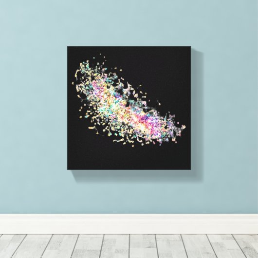 Uitgerekte canvasprint - Abstract Canvas Afdruk (Insitu (Houten vloer))