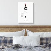 Uitgerekte canvasprint canvas afdruk (Insitu (Slaapkamer))