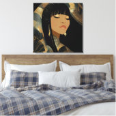 Uitgerekte canvasprint canvas afdruk (Insitu (Slaapkamer))