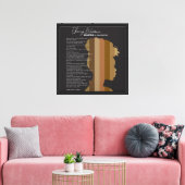 Uitgerekte canvasprint canvas afdruk (Insitu (Woonkamer))
