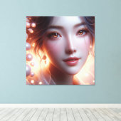 Uitgerekte canvasprint canvas afdruk (Insitu (Houten vloer))