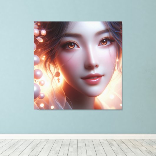 Uitgerekte canvasprint canvas afdruk (Insitu (Houten vloer))