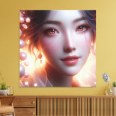 Uitgerekte canvasprint canvas afdruk (Insitu (Woonkamer))