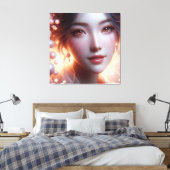 Uitgerekte canvasprint canvas afdruk (Insitu (Slaapkamer))