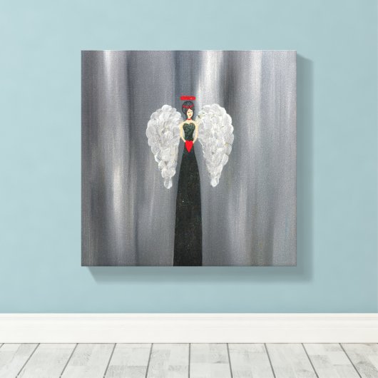 Uitgerekte canvasprint canvas afdruk (Insitu (Houten vloer))