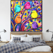 Uitgerekte canvasprint canvas afdruk (Insitu (Slaapkamer))
