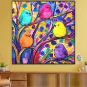 Uitgerekte canvasprint canvas afdruk (Insitu (Woonkamer))