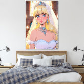 Uitgerekte Canvasprint Canvas Afdruk (Insitu (Slaapkamer))