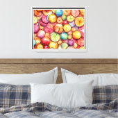 Uitgerekte canvasprint (fruit) canvas afdruk (Insitu (Slaapkamer))