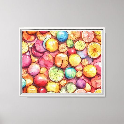 Uitgerekte canvasprint (fruit) canvas afdruk (Voorkant)