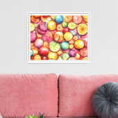 Uitgerekte canvasprint (fruit) canvas afdruk (Insitu (Woonkamer))