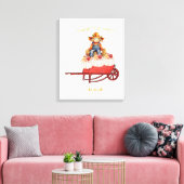 Uitgerekte Canvasprint Halloween Vogelverschrikker Canvas Afdruk (Insitu (Woonkamer))