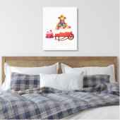 Uitgerekte Canvasprint Halloween Vogelverschrikker Canvas Afdruk (Insitu (Slaapkamer))