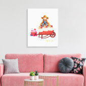 Uitgerekte Canvasprint Halloween Vogelverschrikker Canvas Afdruk (Insitu (Woonkamer))