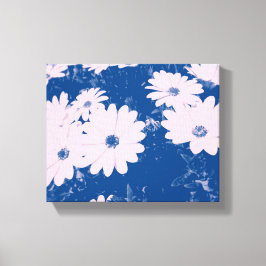 uitgerekte canvasprint met mooi bloemenbeeld canvas afdruk