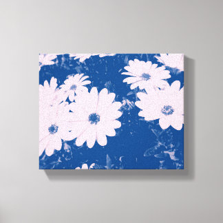 uitgerekte canvasprint met mooi bloemenbeeld canvas afdruk