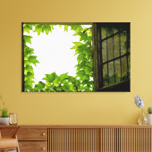 Uitgerekte canvasprint met raam canvas afdruk (Insitu (Woonkamer))
