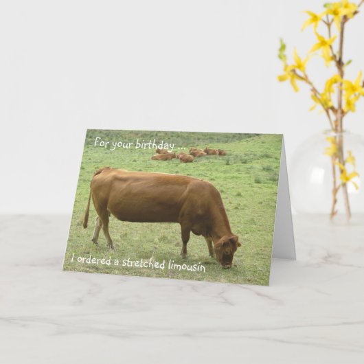 Uitgerekte limo! kaart (Gele Bloem)