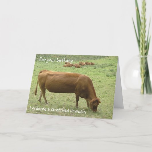 Uitgerekte limo! kaart (Voorkant)