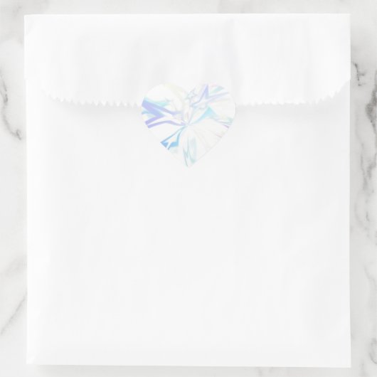 Uitgerekte sterren hart sticker (Tas)