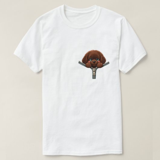 Uitgeritste Hart, Vol van Newfie Liefde T-shirt (Design voorkant)