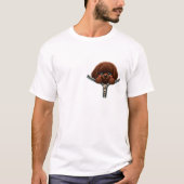 Uitgeritste Hart, Vol van Newfie Liefde T-shirt (Voorkant)