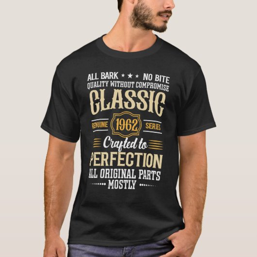Uitgerust tot perfecte T - shirts, Klassiek 1962 A T-shirt (Voorkant)