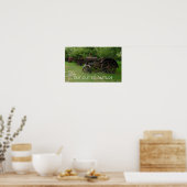 UITGESCHAKELD - Antiek tractoren op beeldscherm Poster (Keuken)