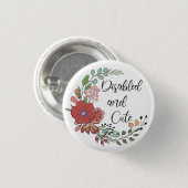 Uitgeschakeld en geluid ronde button 3,2 cm (Voorkant /achterkant)