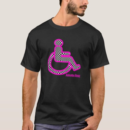 Uitgeschakeld in recombinant Fuchsia Mannen T-shir T-shirt (Voorkant)