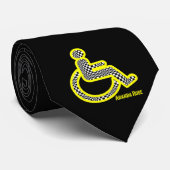 Uitgeschakeld in Retrogeel Stropdas (Opgerold)