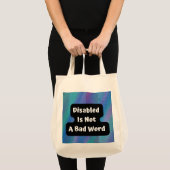 Uitgeschakeld is geen slecht woord tote bag (Voorkant (product))