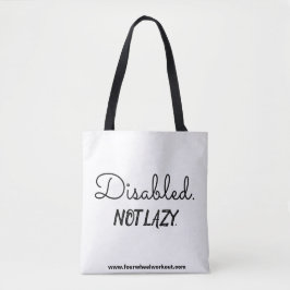 Uitgeschakeld. Niet lui. Tote Bag
