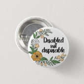 Uitgeschakeld niet wegwerpbaar ronde button 3,2 cm (Voorkant /achterkant)