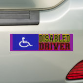 Uitgeschakeld stuurprogramma bumpersticker (Op auto)