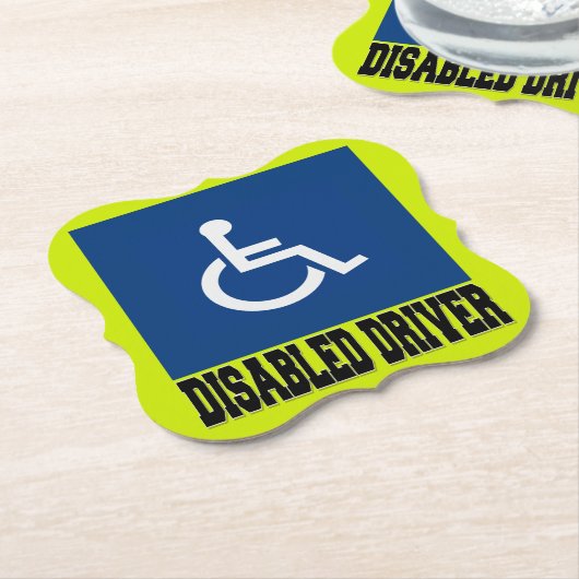 Uitgeschakeld stuurprogramma kartonnen onderzetters (Gekanteld)