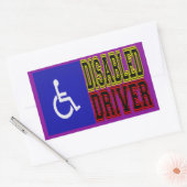 Uitgeschakeld stuurprogramma rechthoekige sticker (Envelop)