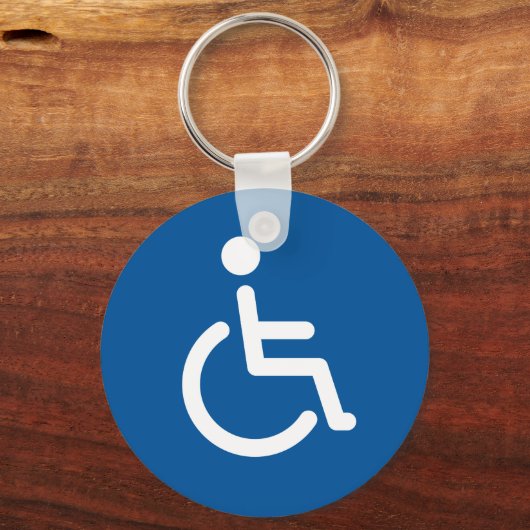 Uitgeschakeld symbool sleutelhanger (Voorkant)