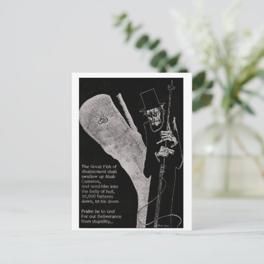 Uitgeschakelde Ahab Briefkaart (Staand voorkant)