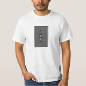 Uitgeschakelde elektrische lichtschakelaar t-shirt (Voorkant)