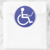 UITGESCHAKELDE LAPTOP RONDE STICKER (Tas)