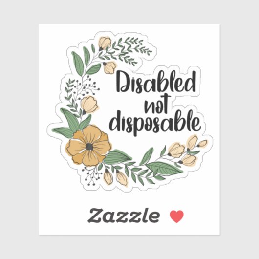 Uitgeschakelde niet wegwerp sticker (Vel)