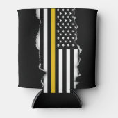 Uitgescheurde look Dunne gouden Dispatcher Line Vl Blikjeskoeler (Voorkant)