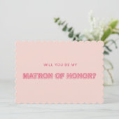 Uitgeschoven rand omtrek matron van de eer kaart (Staand voorkant)