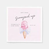 Uitgescoorde Bruiloft Uitnodiging Servet (Voorkant)