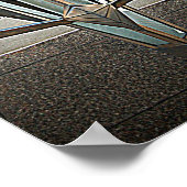 Uitgesloten in deco (reliëf) poster (Hoek)