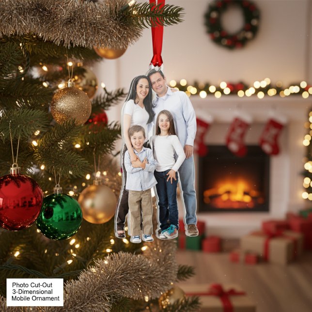 Uitgesneden 3-dimensionaal mobiel Ornament Fotobeeldje Ornament (Photo Cut-Out 3-Dimensional Mobile Ornament)